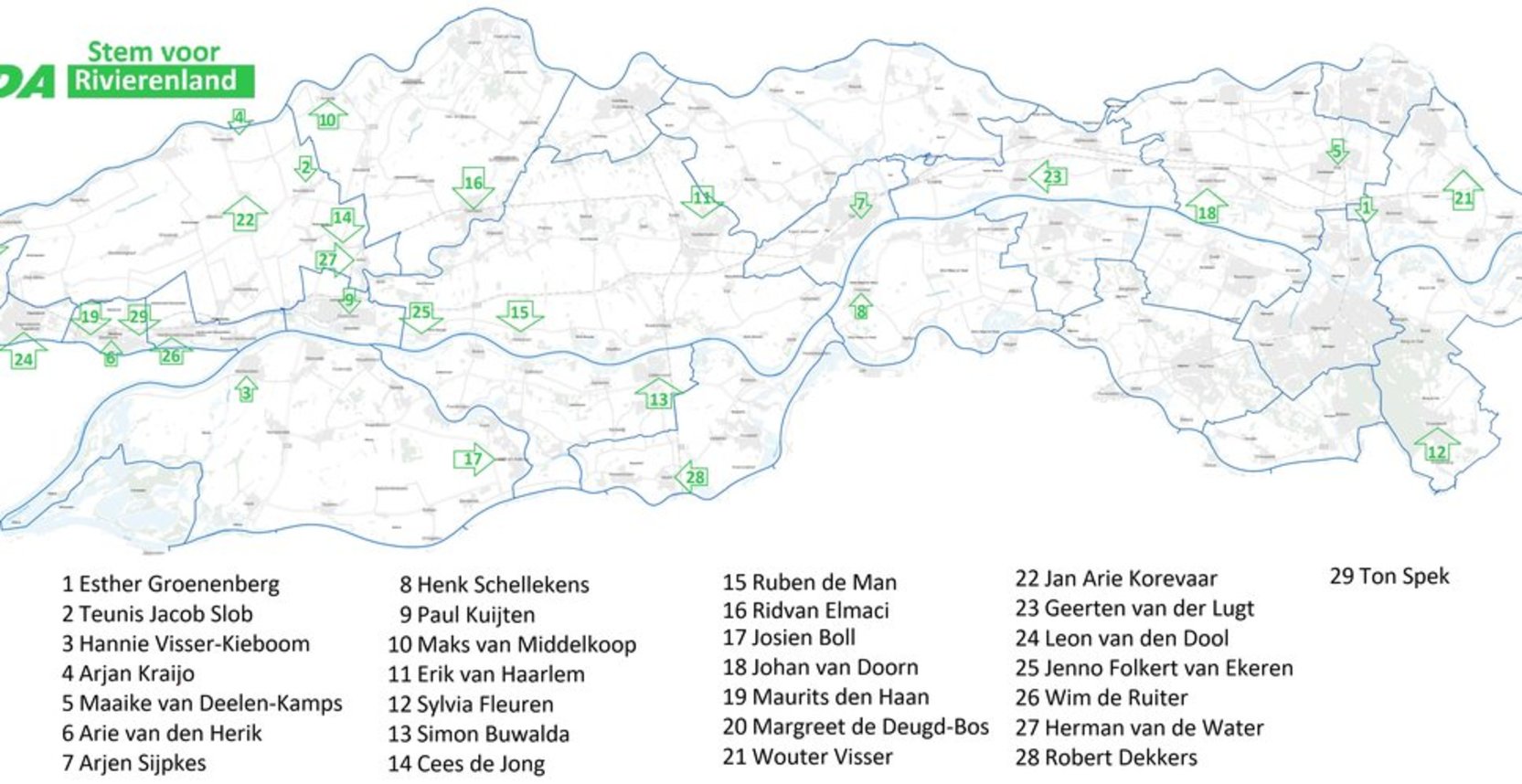 Molenlandse kandidaten staan op hoog op de CDAlijsten voor de verkiezingen